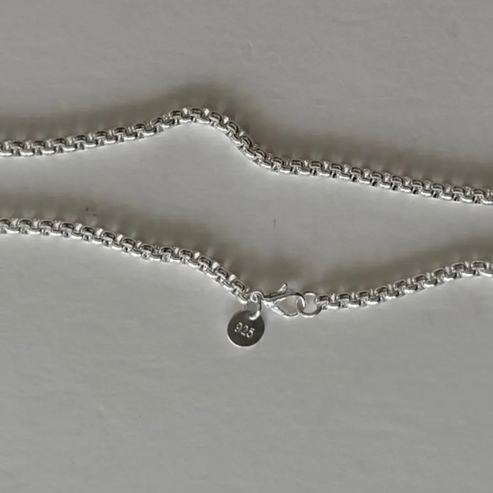 Y2K Silver 925 unique link Necklace